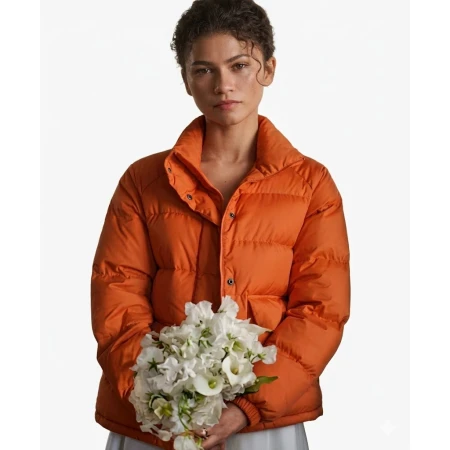 Zendaya The Drama 2026 Orange Puffer Jacket | America Suits
